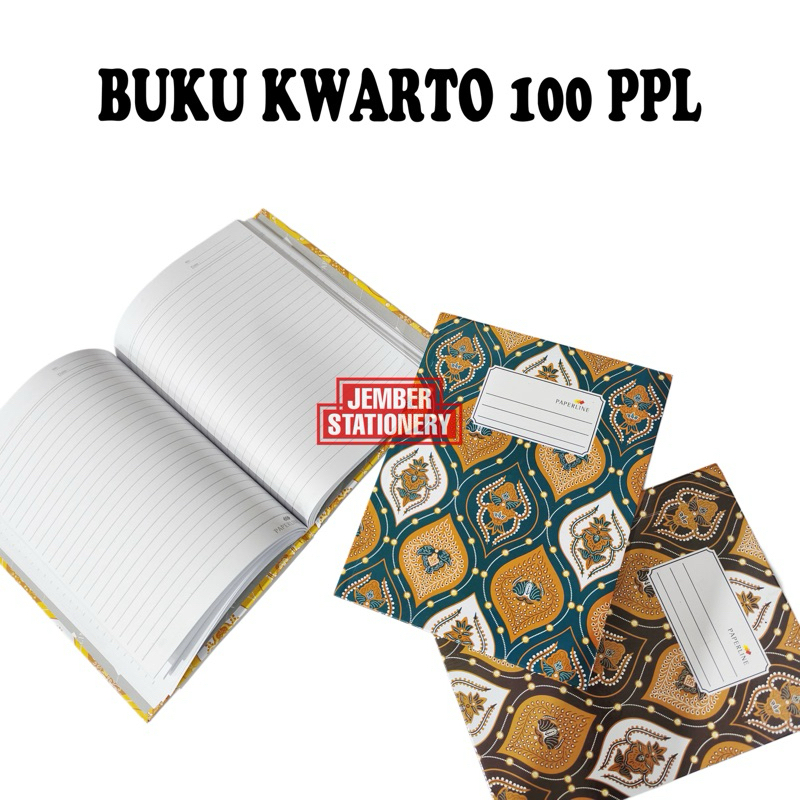 

(1biji) Buku Kwarto 100 Lembar Paperline Hard Cover