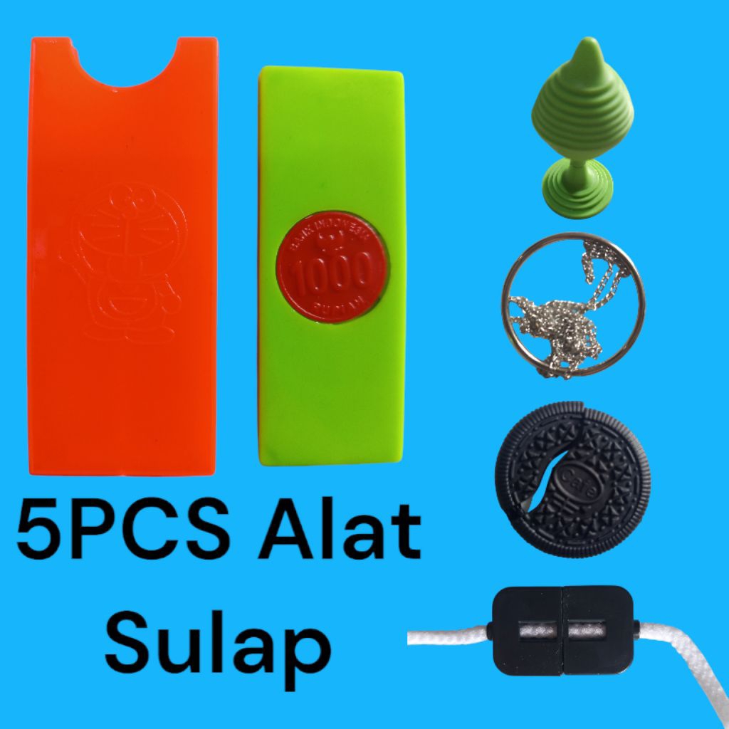 Paket 5PCS Alat Sulap Mainan Alat Sulap Anak Keren