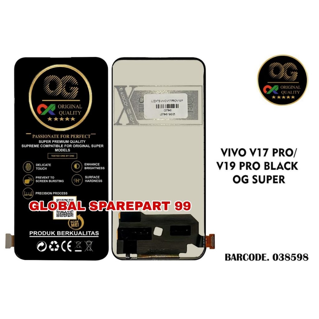 LCD VIVO V17 PRO / VIVO V19 PRO (NOT FINGERPRINT) OG SUPER