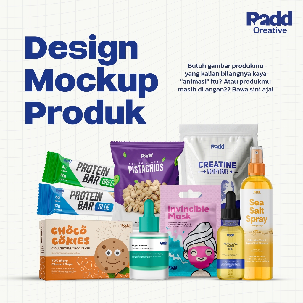 Jasa Design Mockup Produk Radd Creative