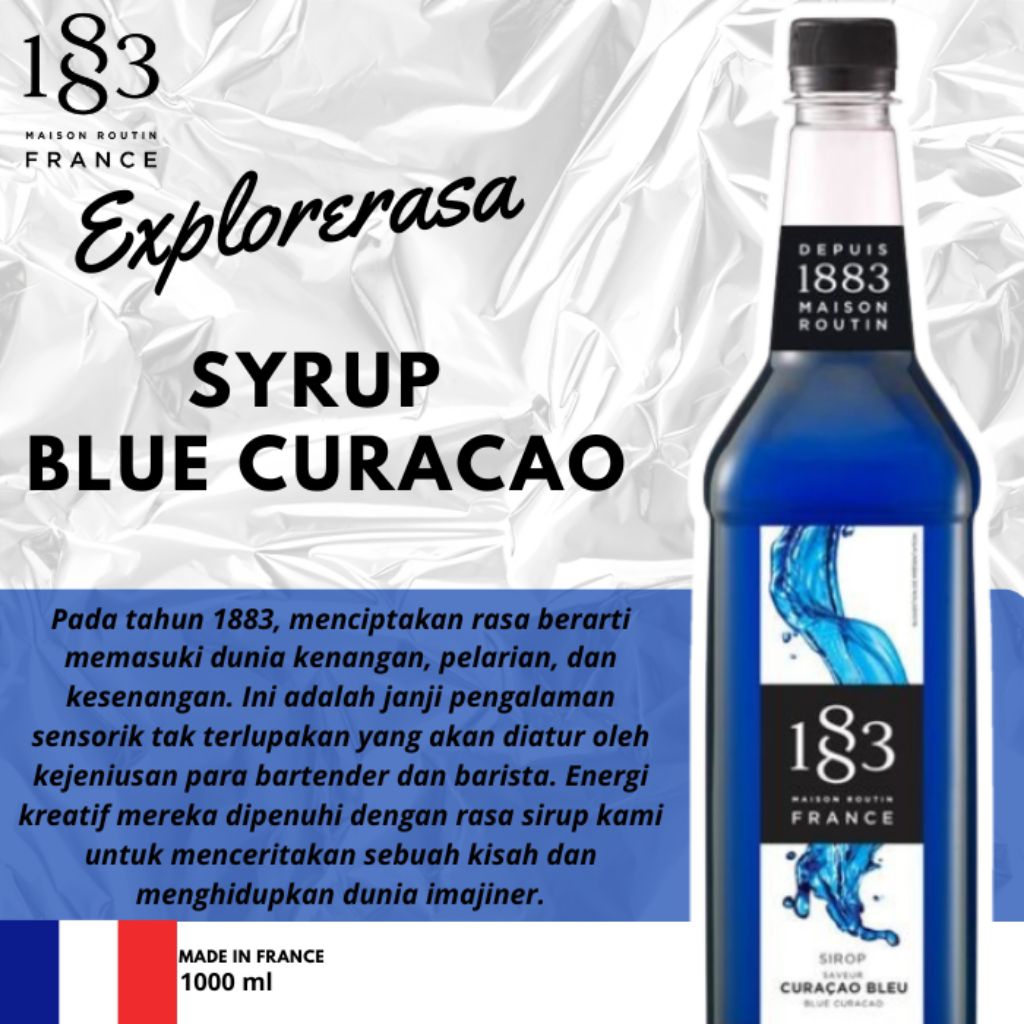 

1883 syrup Blue curacao 1 liter