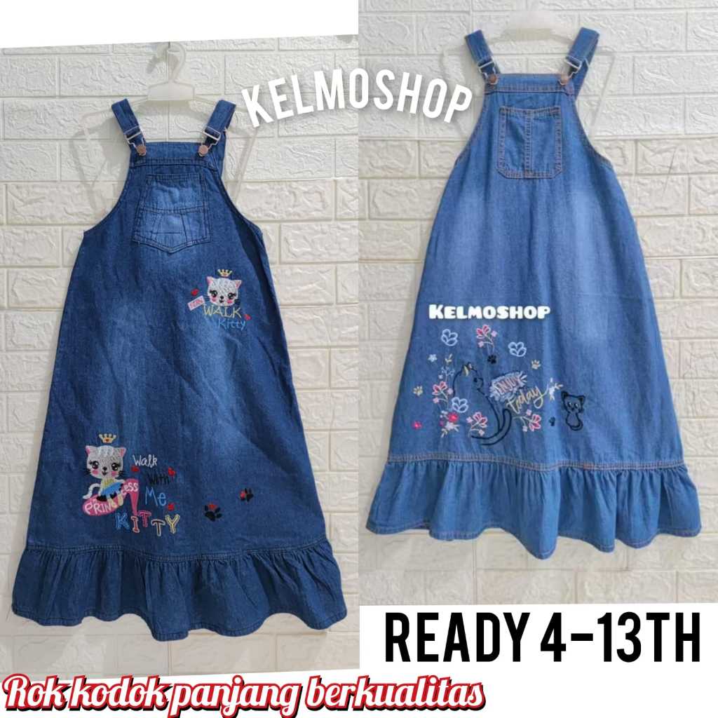 rkpj/overall/wearpack/jumsuit/rok kodok panjang jeans anak perempuan berkualitas/jeans anak bagus/ba