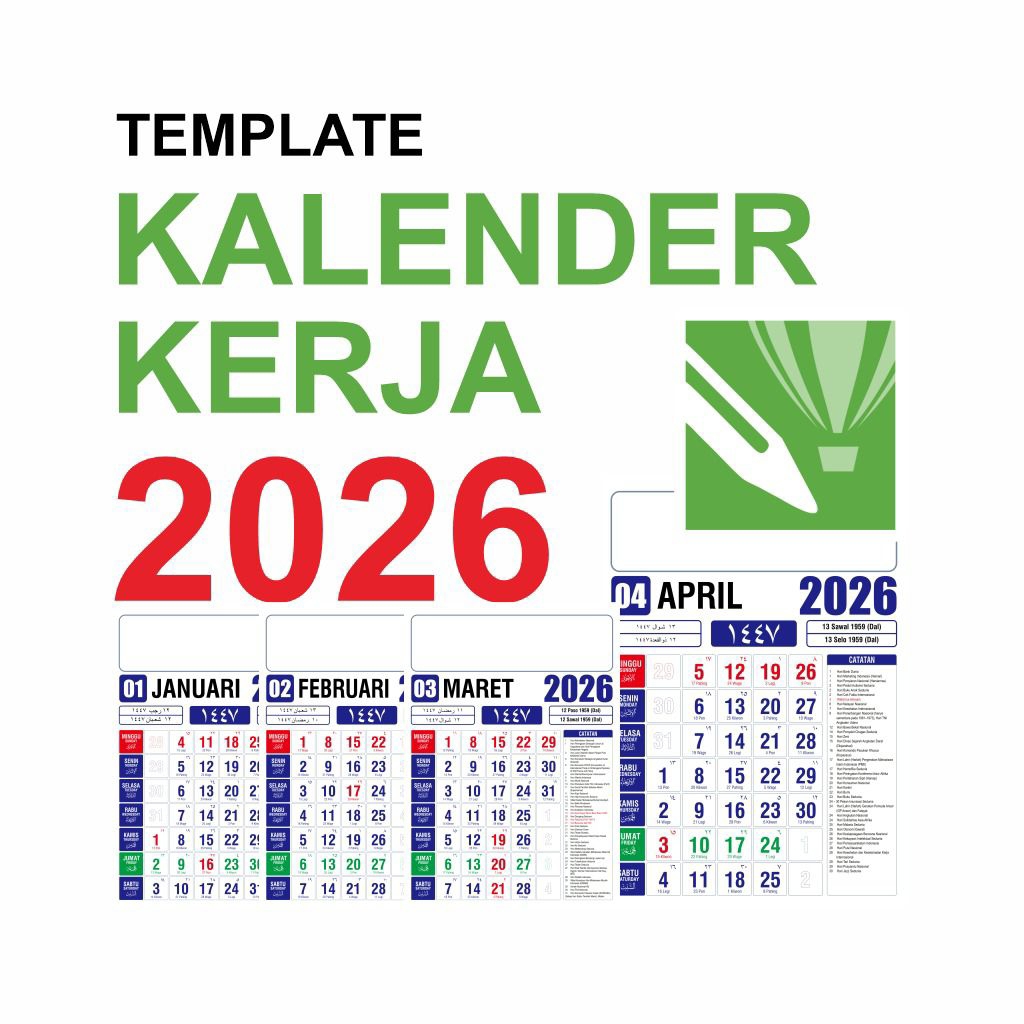 

Template Kalender 2026 - File CorelDraw, PDF dan Font