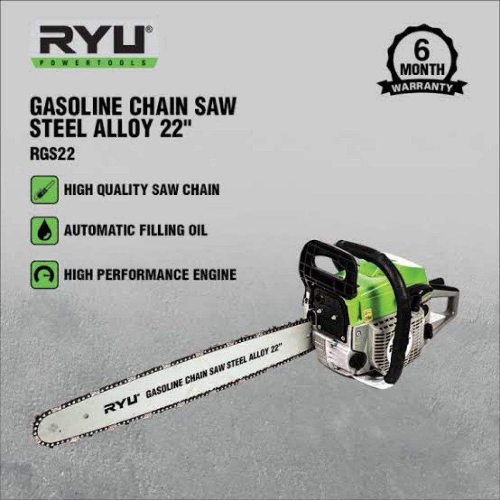 Ryu mesin chainsaw mini 22 inci