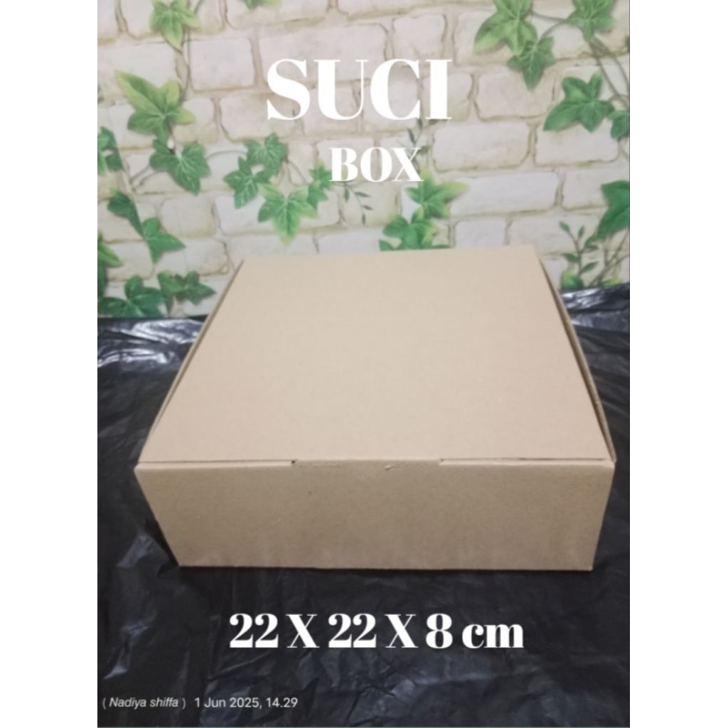 

kardus karton box die cut ukuran 22 x 22 x 8 model pizza bisa buat acessoris dll
