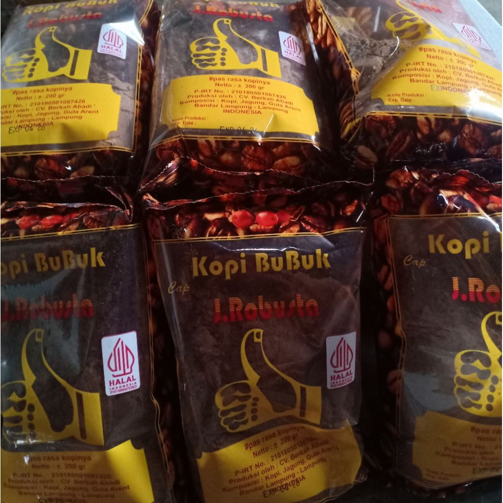 

kopi bubuk cap J. Robusta coffee 200 gram