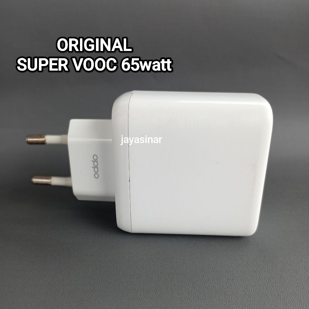 KEPALA ADAPTOR CHARGER OPPO SUPERVOOC 65 WAT BAWAAN HP ORIGINAL 100% RENO 4 PRO/ RENO 5/RENO 7 5G/ R
