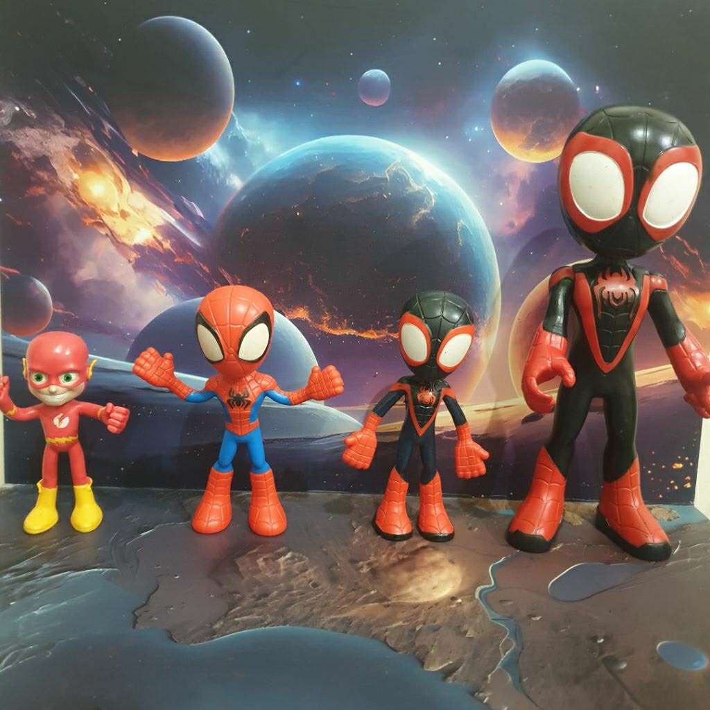 Spiderman & Spiderman Miles Morales Action figure