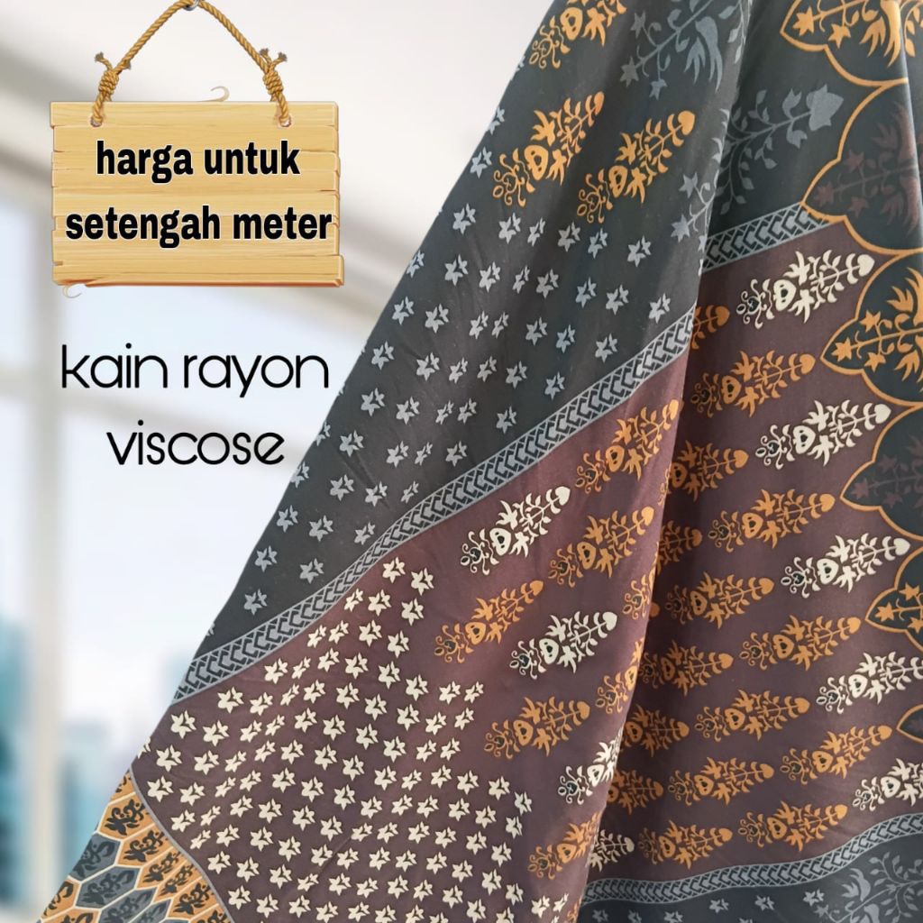 Kain Katun Rayon Viscose Motif Etnik Terbaru