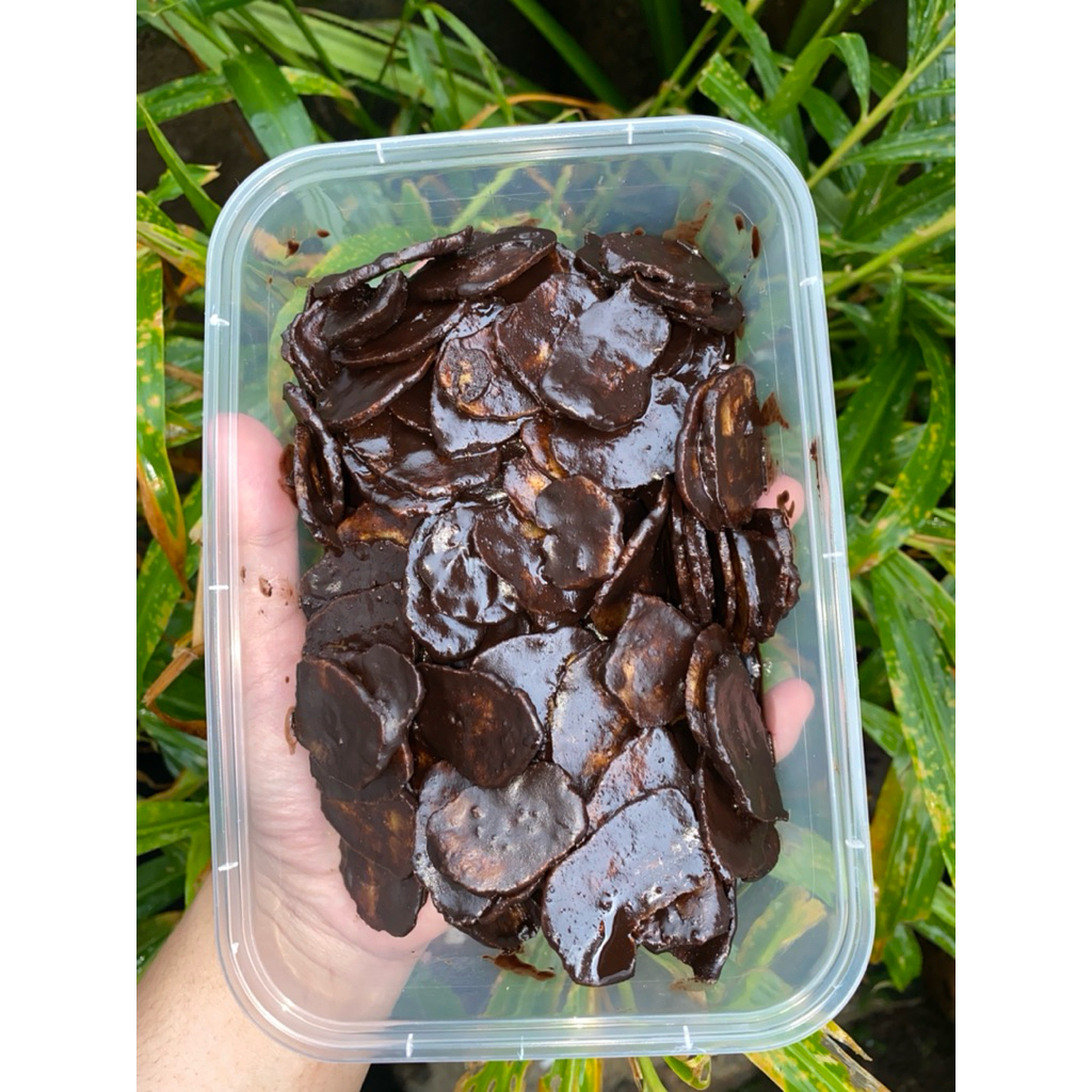 

keripik pisang lumer rasa enak matca coklat dan tiramissu 150gr cemilan enak krispy