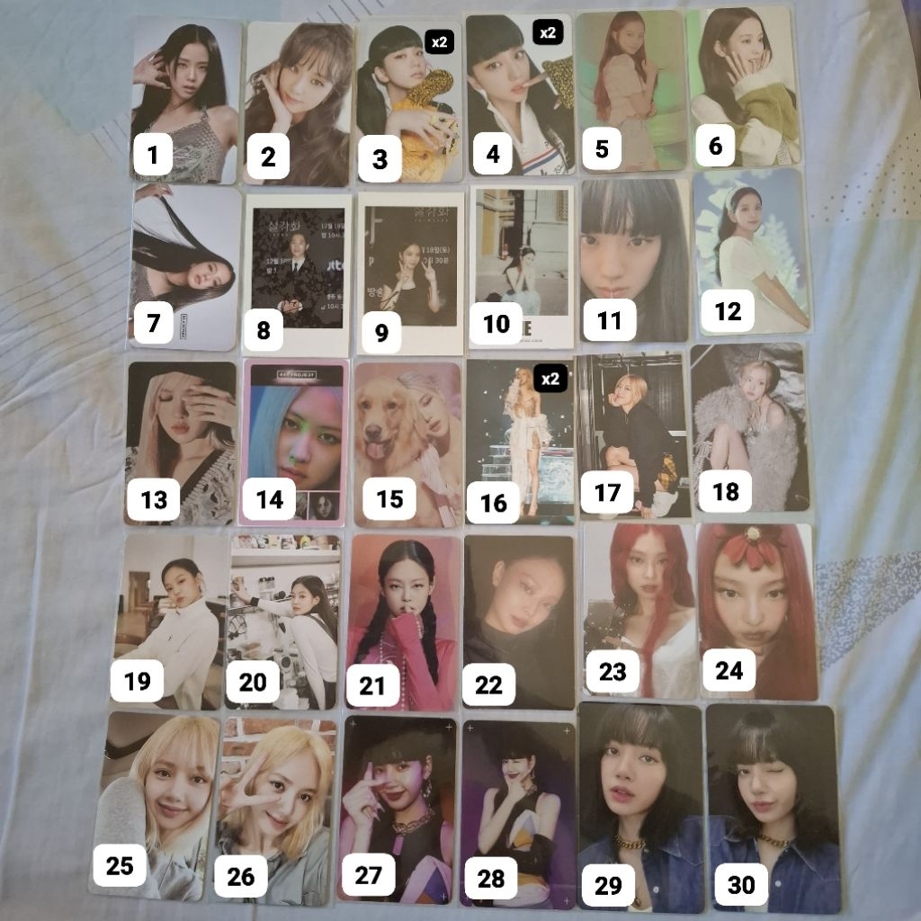 [BACA DESKRIPSI] Photocard Official Pc Blackpink Rose Rosie Lisa Alter Ego Jisoo Amortage Jennie Rub