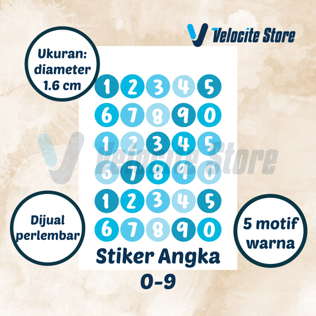 

Stiker Deco Angka Aesthetic 0-9 / Number Sticker 0-0 Dekorasi DIY Scrapbook