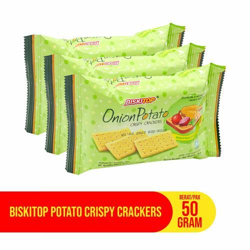 

BISKITOP ONION POTATO CRISPY CRACKES 50GR