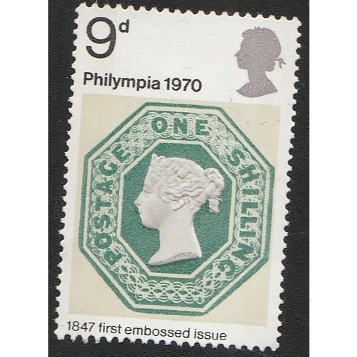 

A 11410 SATU BUAH PRANGKO INGGRIS NOMINAL 9 PENCE TEMA FIRST EMBOSSED ISSUE TAHUN 1847 DENGAN KONDISI BELUM ADA CAP