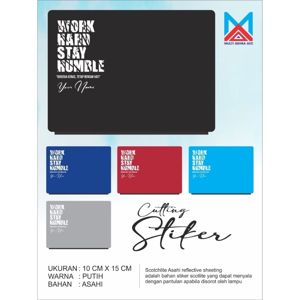 

Cutting Stiker/sticker Casing Laptop motivasi custom