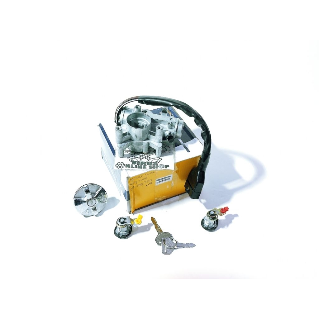 SWITCH KUNCI KONTAK IGNITION SWITCH ASSY SET TOYOTA KIJANG SUPER GRAND KF40 KF50 PART MG02-09002 690
