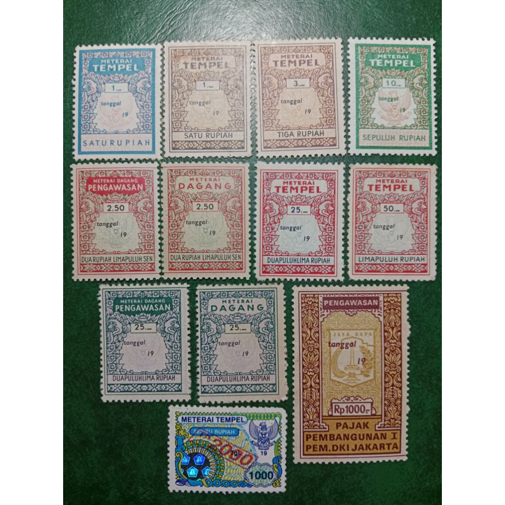 

materai Indonesia 12 pcs