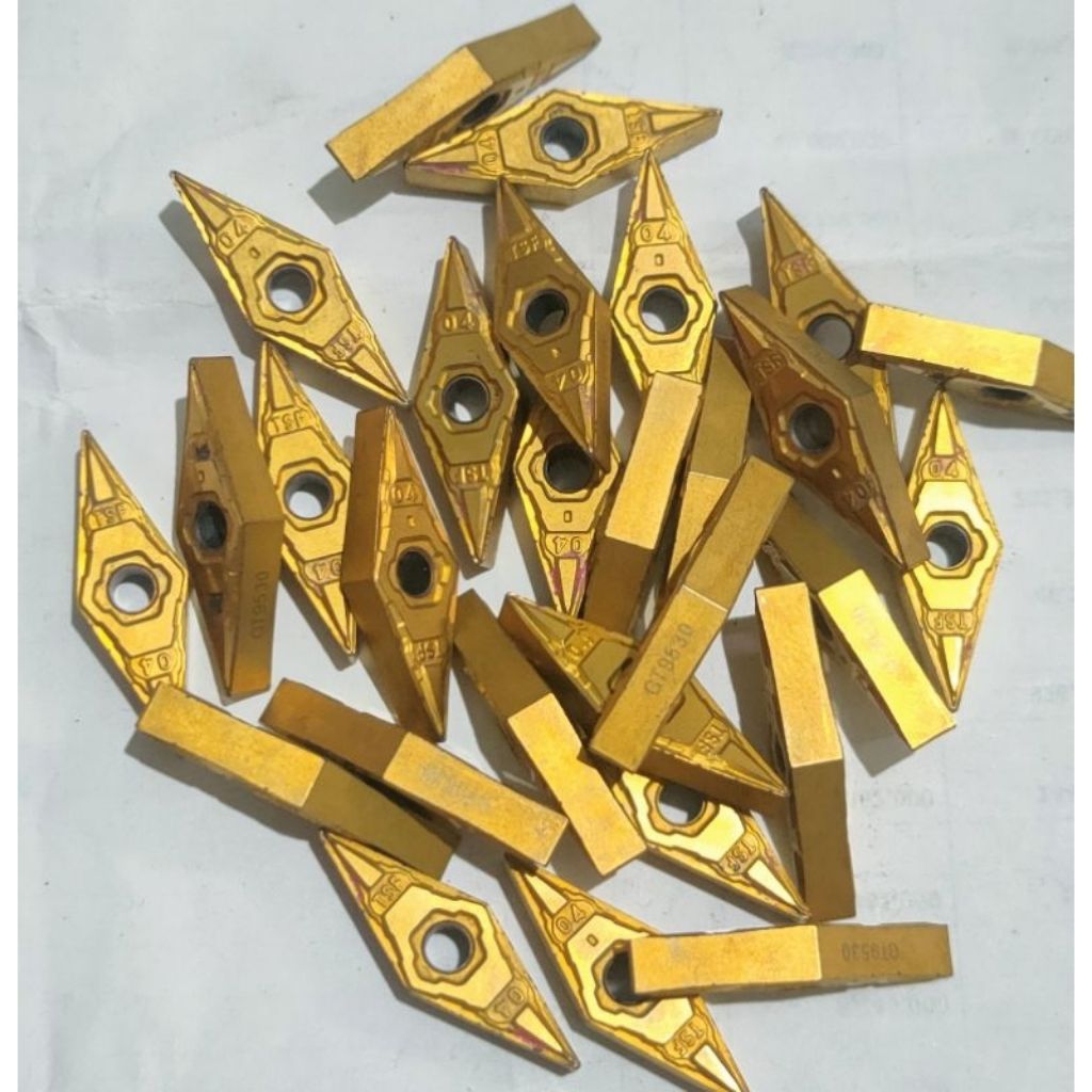 insert bubut pahat bubut VNMG160404 radius 04 Cermet Bukan Carbide seken mulus