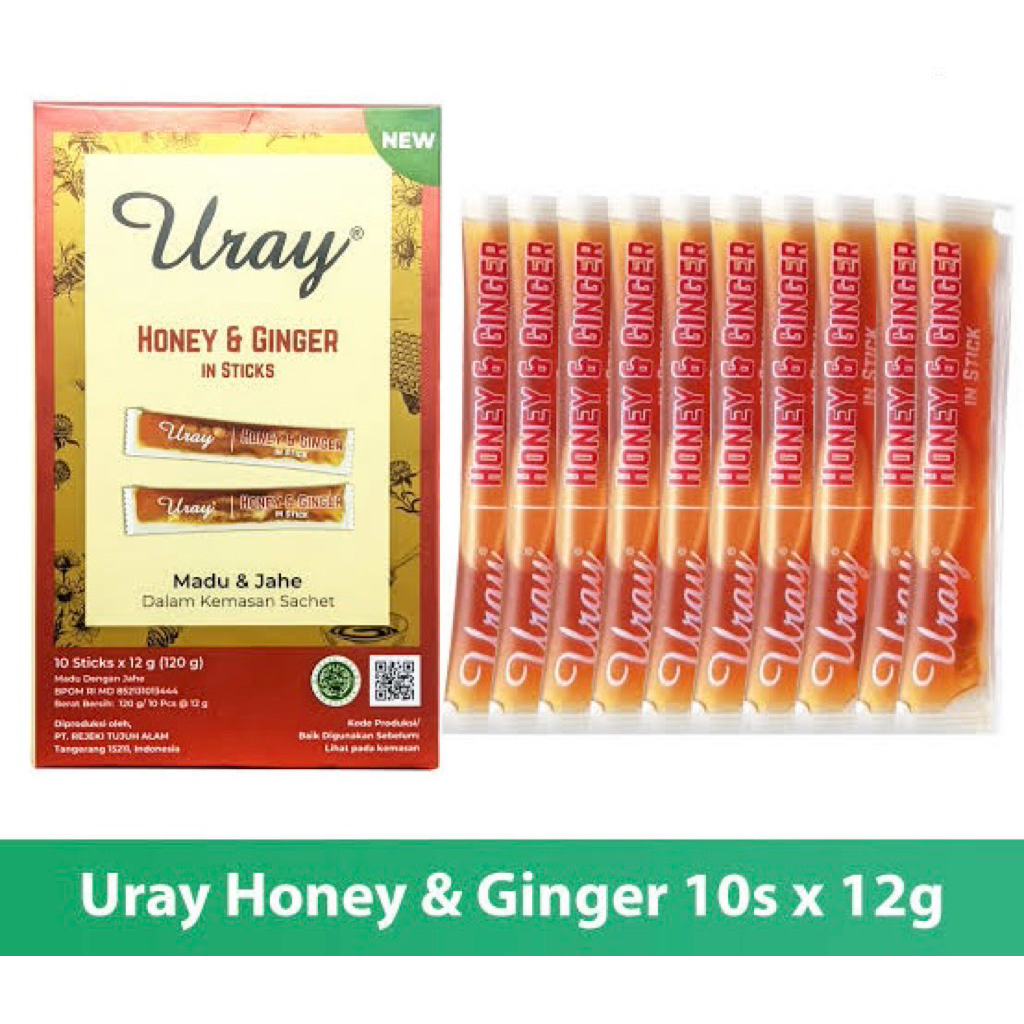 

Madu Uray Ginger / Raw Honey Uray / Madu Ginger in Sticks / Stick 12 Gram