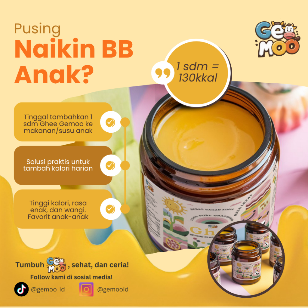 

Ghee Butter MPASI | Ghee Pure Caramelized Grassfed Beyond Clarified Butter 100 gr | BB Booster