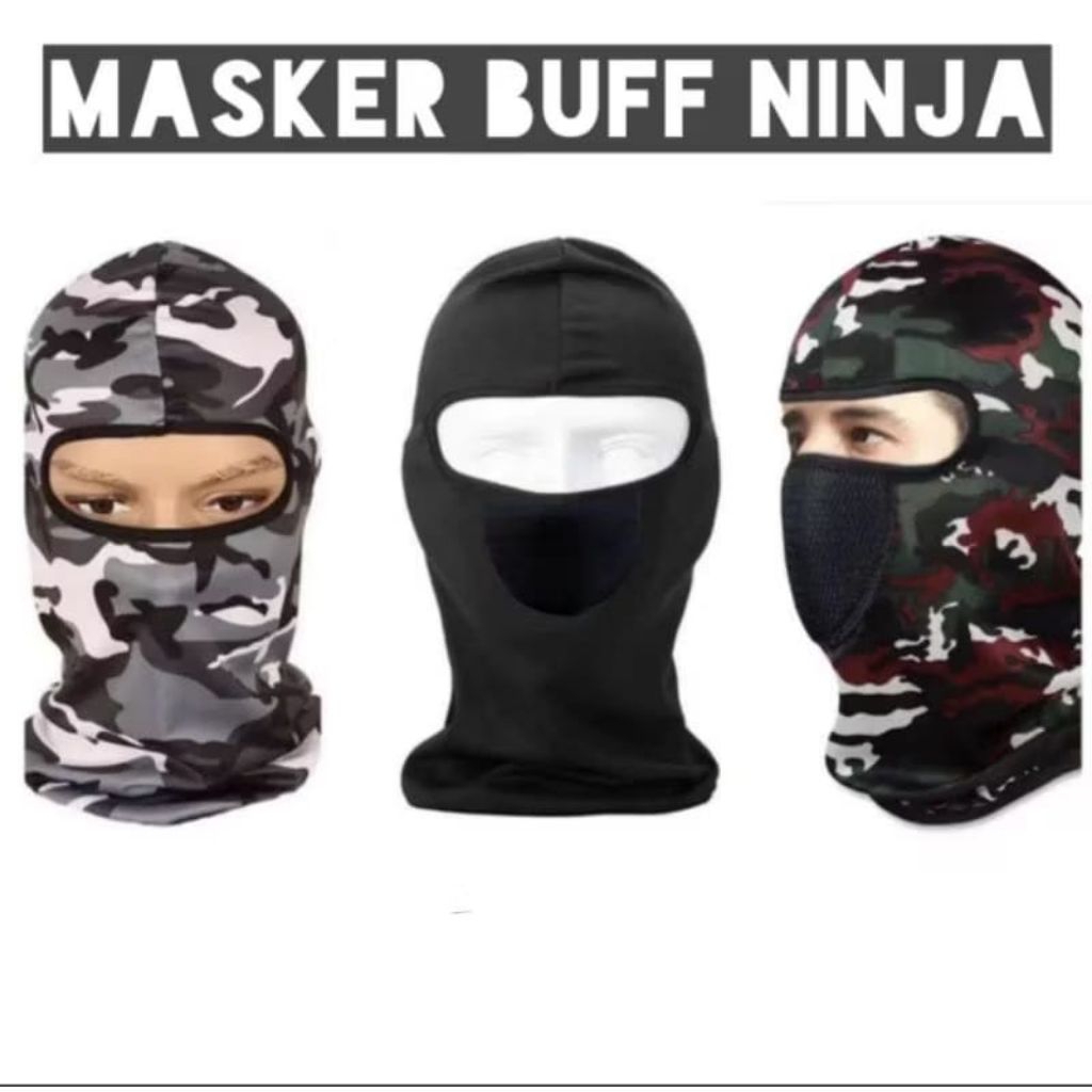 masker ninja buff ninja masker berkendara buff anti debu buff lokal