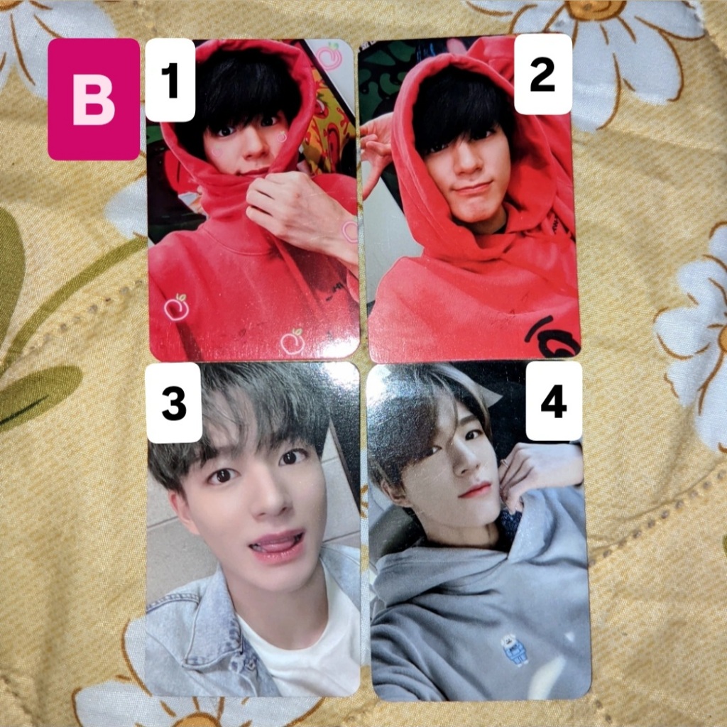 [READY STOCK] PC Photocard official nct dream jeno fcmm hoodie merah yzy aab