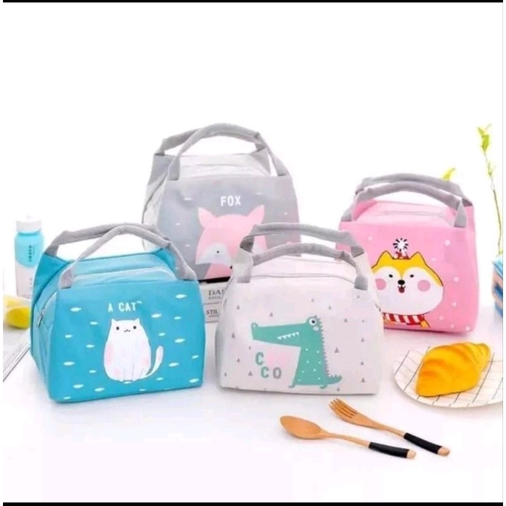 

Tas tenteng souvenir / lunch bag karakter murah goodie bag makanan ( tas bekal )