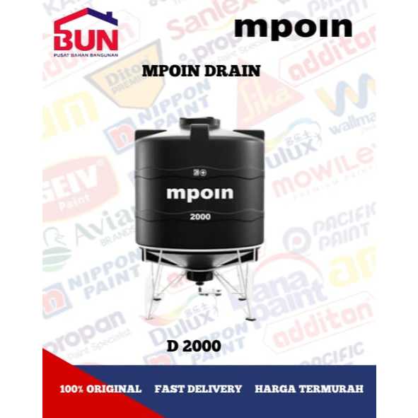 TANGKI AIR TANDON  MPOIN D 1600 LITER ANTI LUMUT
