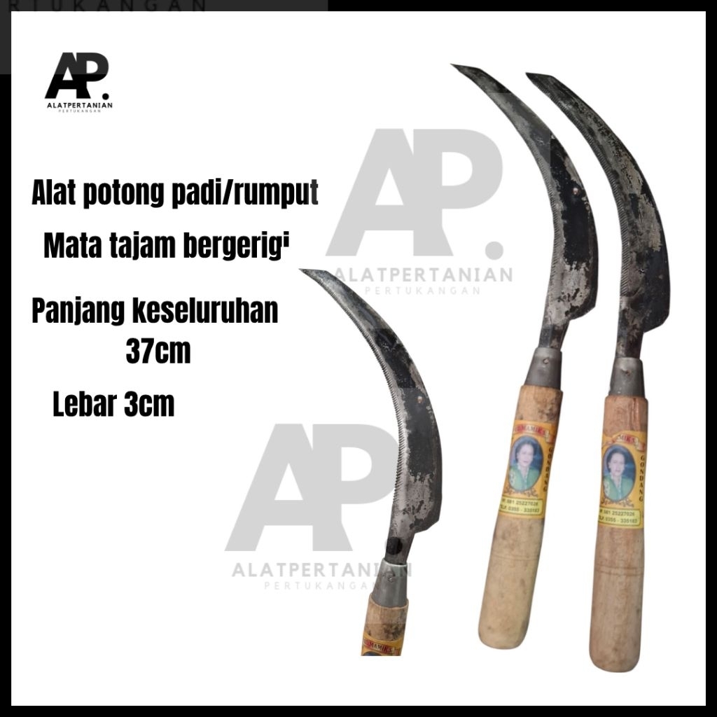 Alat Panen Padi Manual-Pisau Gergaji Padi Bergerigi-Alat Pertanian