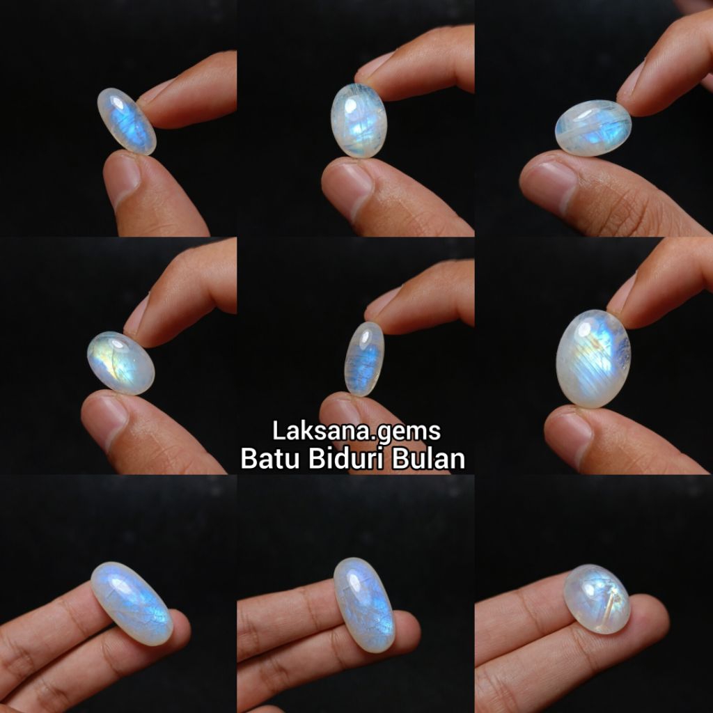 Batu Akik Biduri Bulan Super HQ / Natural Batu Biduri Bulan / Batu Permata Biduri Bulan Super Klep /
