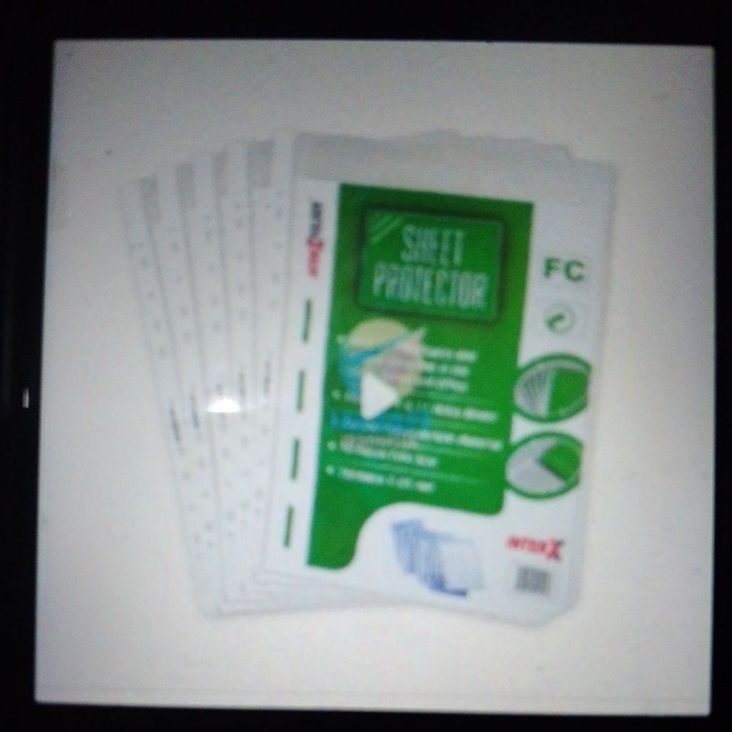 

Sheet Protector Folio/F4 isi 10 Lembar Inter X folder / plastik PP Pocket F4