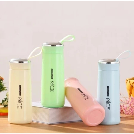 Botol Minum NICE 420ml Kaca Botol Souvenir Pernikahan Bottle Murah Botol Lucu Anak Botol Kecil Tumbl