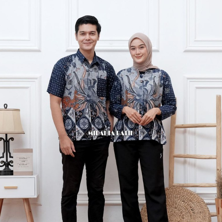 Amanah Baju Batik Couple Pria Wanita Terbaru Motif Ayam Batik Pasangan Pria Wanita Murah Kekinian