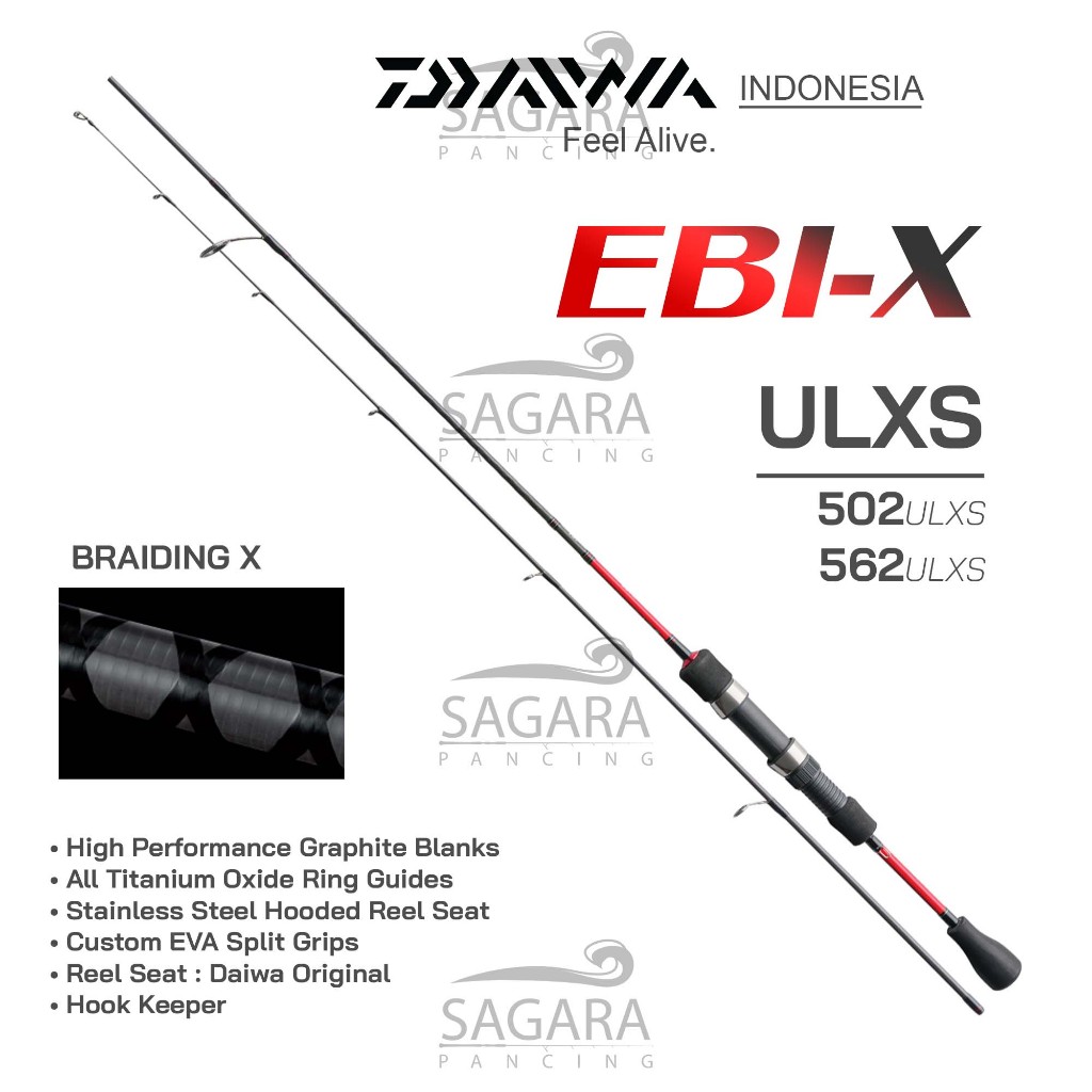Joran Daiwa EBI X | Joran Ultra Light | Joran Udang | Joran UL Daiwa