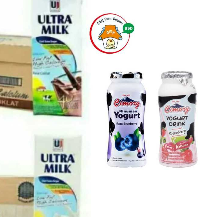 

Susu Ultra Milk low fat Plain Putih dan Coklat 250ml