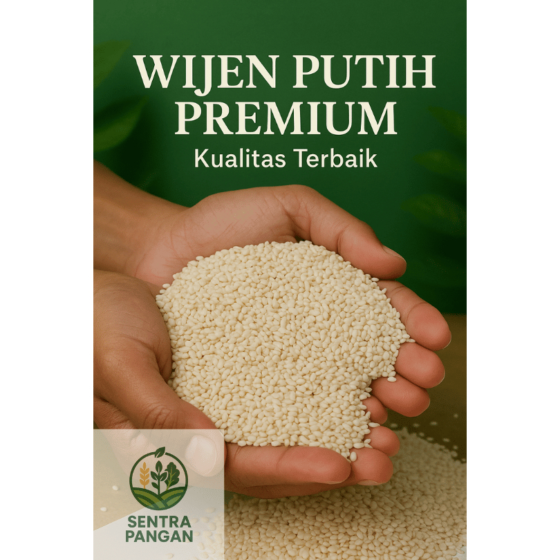 

SENTRA PANGAN Biji Wijen Putih Premium Kualitas Export 250gr 500gr 1000gr
