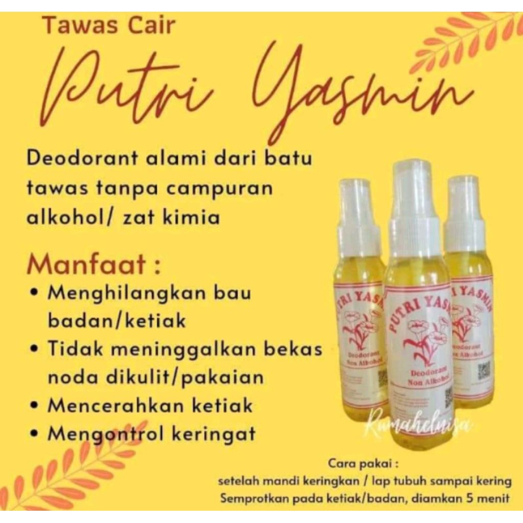 DEODORANT TAWAS CAIR PUTRI YASMIN