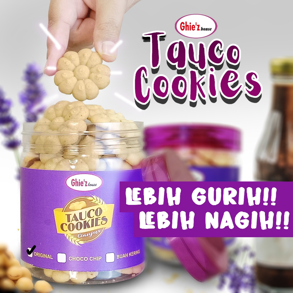 

Cookies Unik Berbahan Tauco HALAL Gurih Manis dan Nagih | Oleh-oleh Cianjur | Tauco Cookies Toples 250g | kue kering