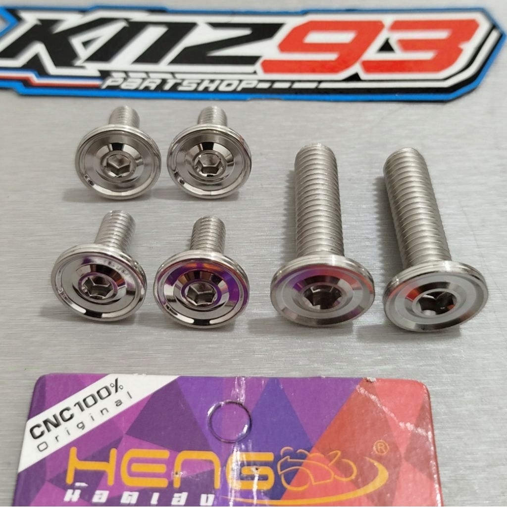 BAUT KUPINGAN BRDKET LAMPU BULET NINJA SS KIS PROBOLT STAINLESS HENG ORIGINAL THAILAND