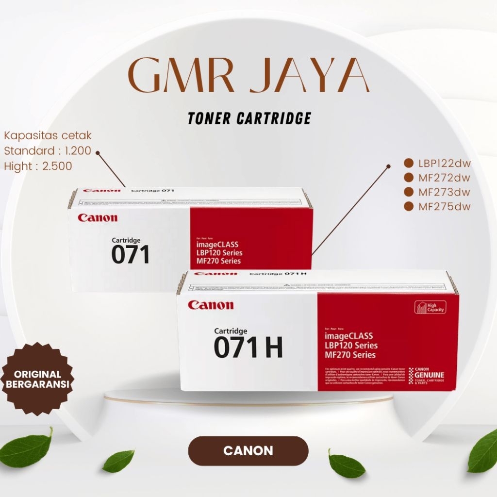 Toner canon 071 original / Toner Cartridge canon 071H Hight Capacity original / Toner printer canon 