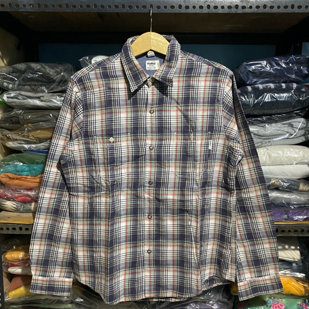 Oshkosh Plaid Flanel L/S Shirt Ungu Size L 71x56