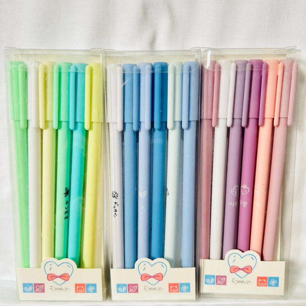 

Pulpen Set TERMURAH / Pulpen Gel 6 IN 1 Warna Gradasi 1 Set 6Pcs / Pena Gel 0.5mm Warna Pastel