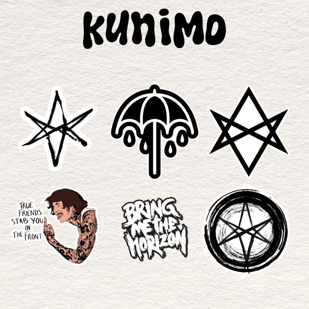 

STICKER BAND STAGE 1 [BRING ME THE HORIZON, JOY DIVISION, SONIC YOUTH]