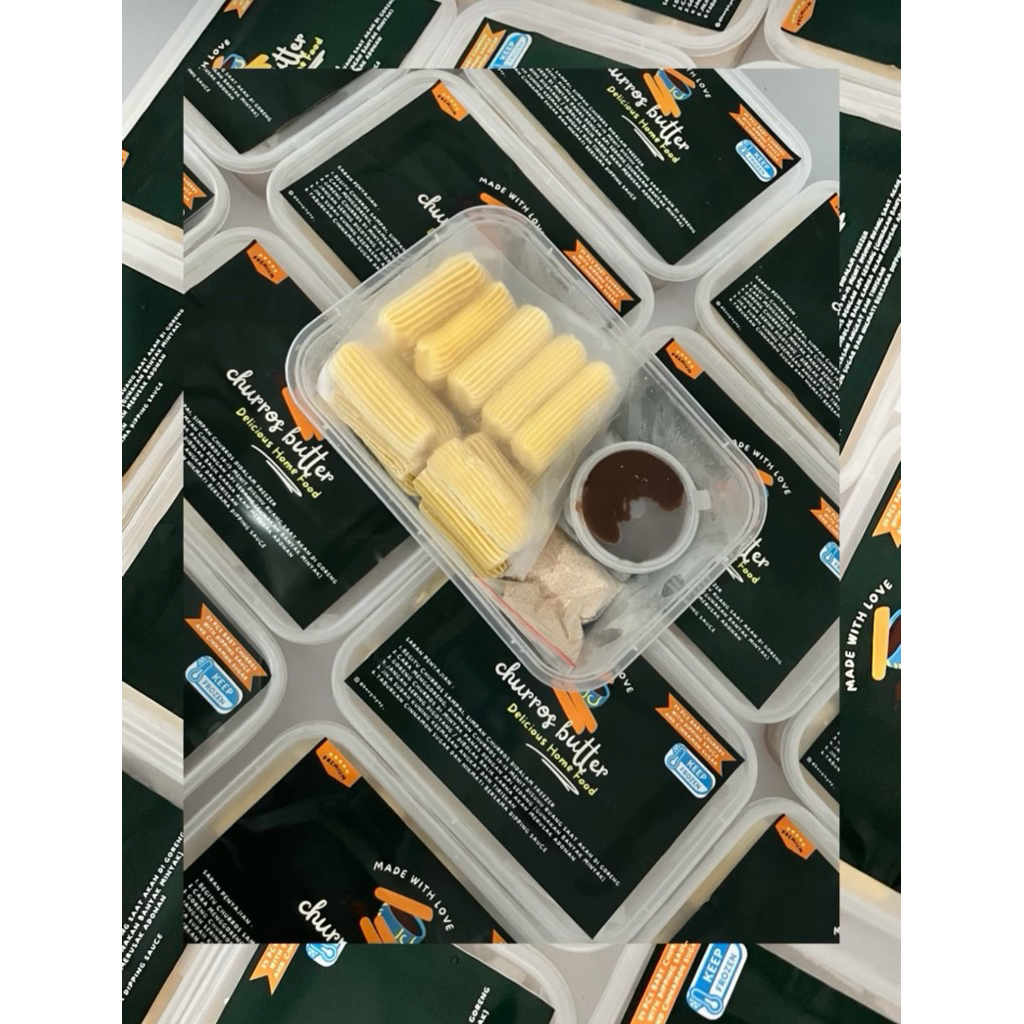 

PREMIUM CHURROS Butter Anchor Frozen Isi 24 Pcs + Coklat Cocol + Taburan Gula
