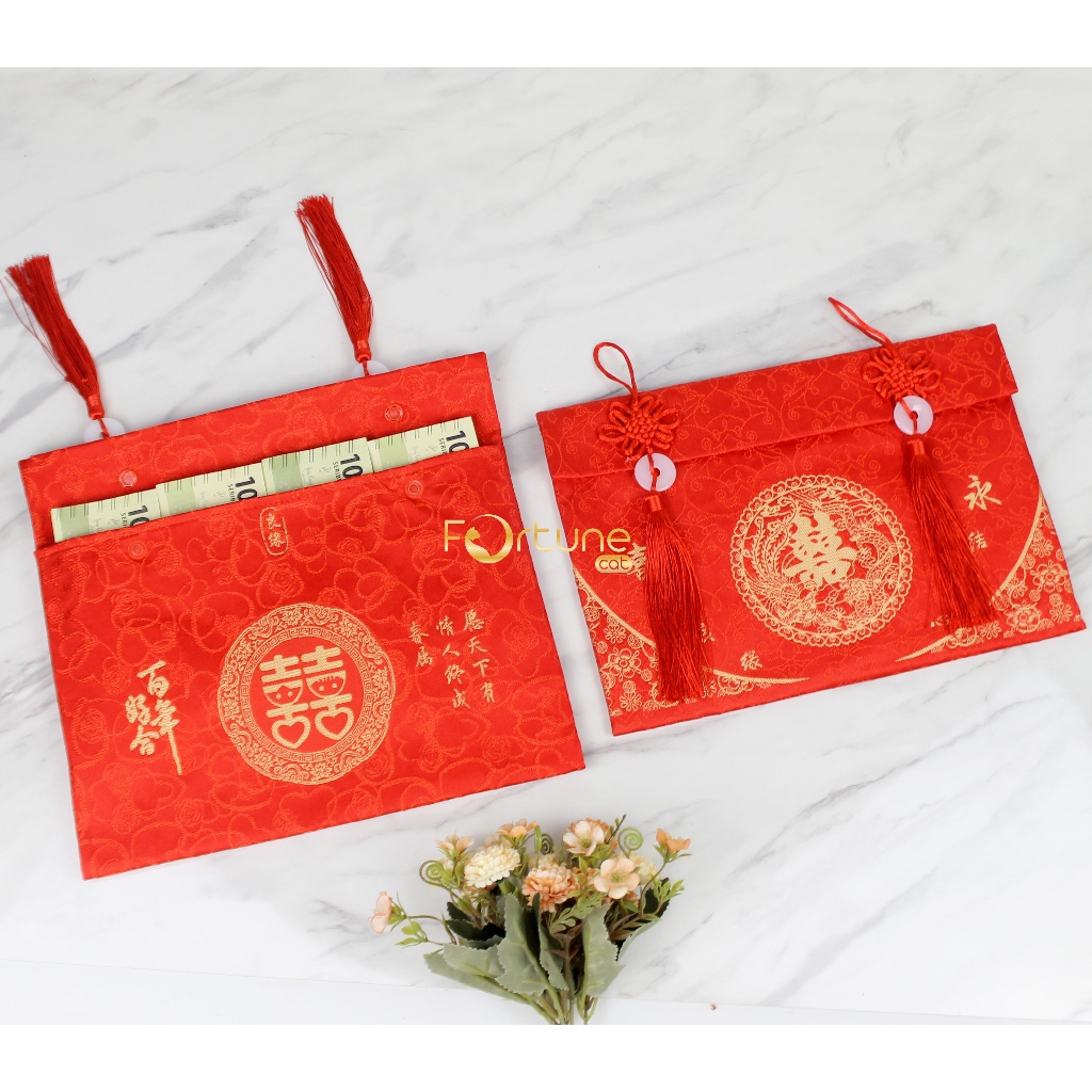 

HJK Angpao Kain Sangjit Kawinan Wedding Besar Jumbo Premium Tebal