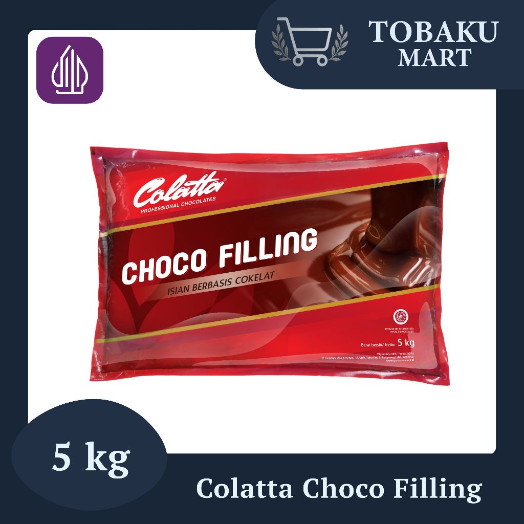 

COLATTA CHOCO FILLING 5 KG/ PASTA ISIAN COKELAT LEMBUT UNTUK ROTI, DONAT, DAN DESSERT / FILLING COKELAT SIAP PAKAI UNTUK KUE DAN KREASI BAKING