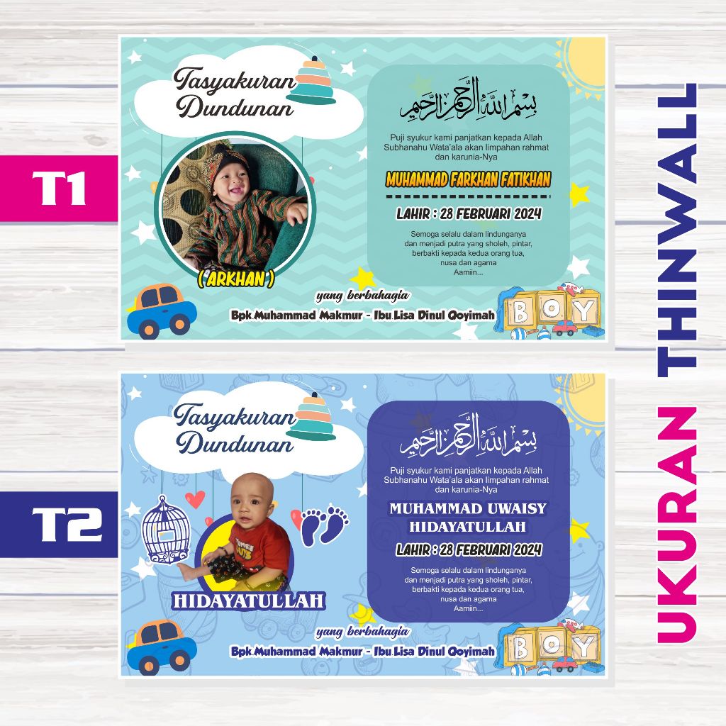 

Stiker Dundunan Tedhak Siten Tasyakuran Dundunan