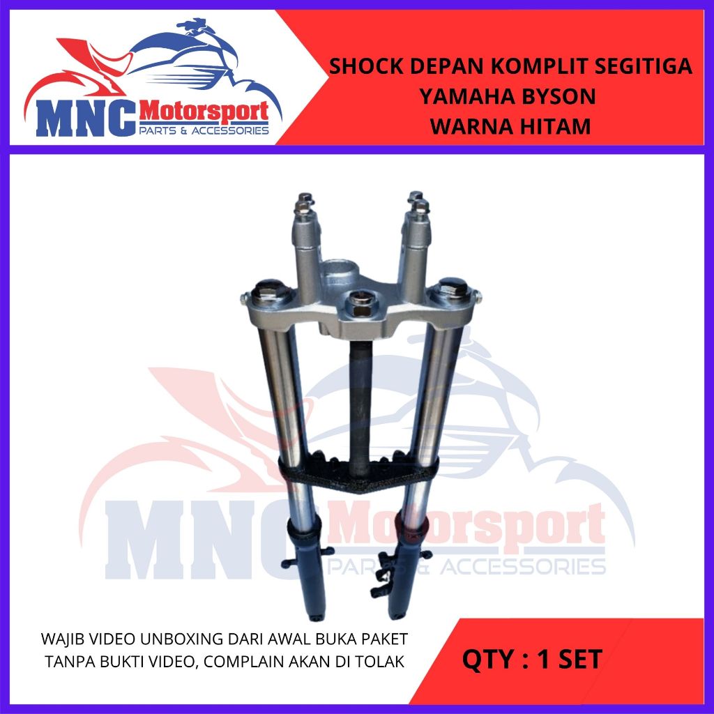 PLUS SEGITIGA ATAS BAWAH SHOCK SHOK DEPAN KOMPLIT YAMAHA BYSON