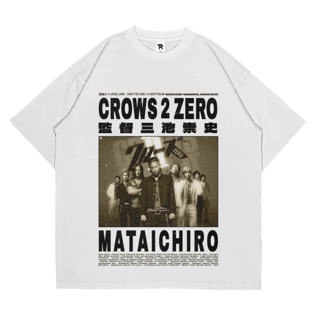 KAOS FILM CROWS ZERO | T-SHIRT BAJU JAPAN MOVIE | COMBED PREMIUM 24s | PRIA DAN WANITA
