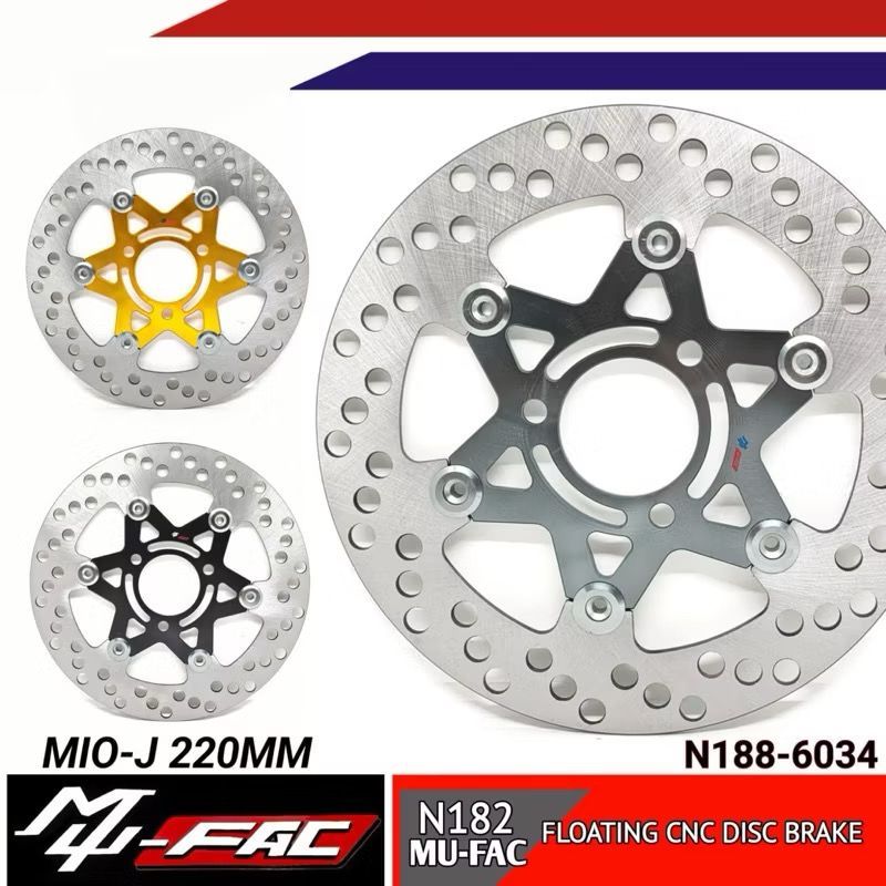 Cakram Depan MUFAC Floating Disc Mio J 3 Lubang 220mm N188